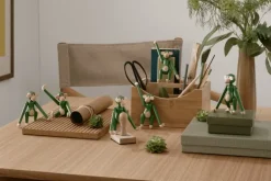 Kay Bojesen Denmark Wooden monkey, mini, vintage green