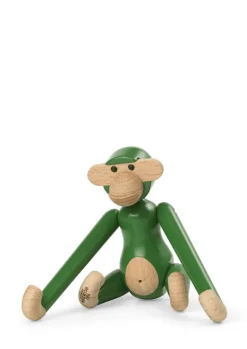 Kay Bojesen Denmark Wooden monkey, mini, vintage green