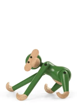 Kay Bojesen Denmark Wooden monkey, mini, vintage green