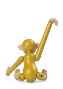 Kay Bojesen Denmark Wooden monkey, mini, vintage yellow
