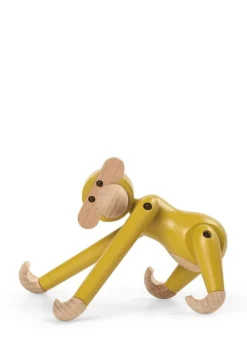 Kay Bojesen Denmark Wooden monkey, mini, vintage yellow