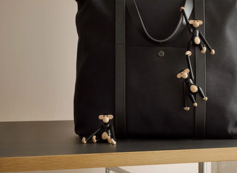 Kay Bojesen Denmark Wooden Monkey, mini, dark stained oak