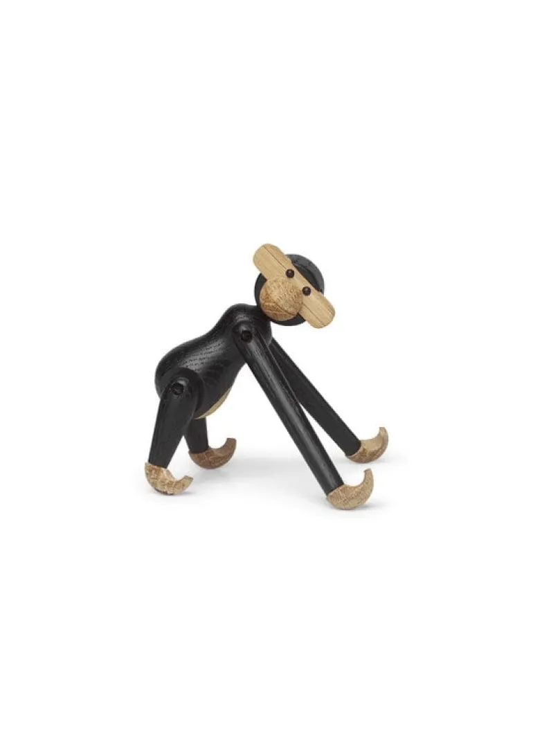 Kay Bojesen Denmark Wooden Monkey, mini, dark stained oak