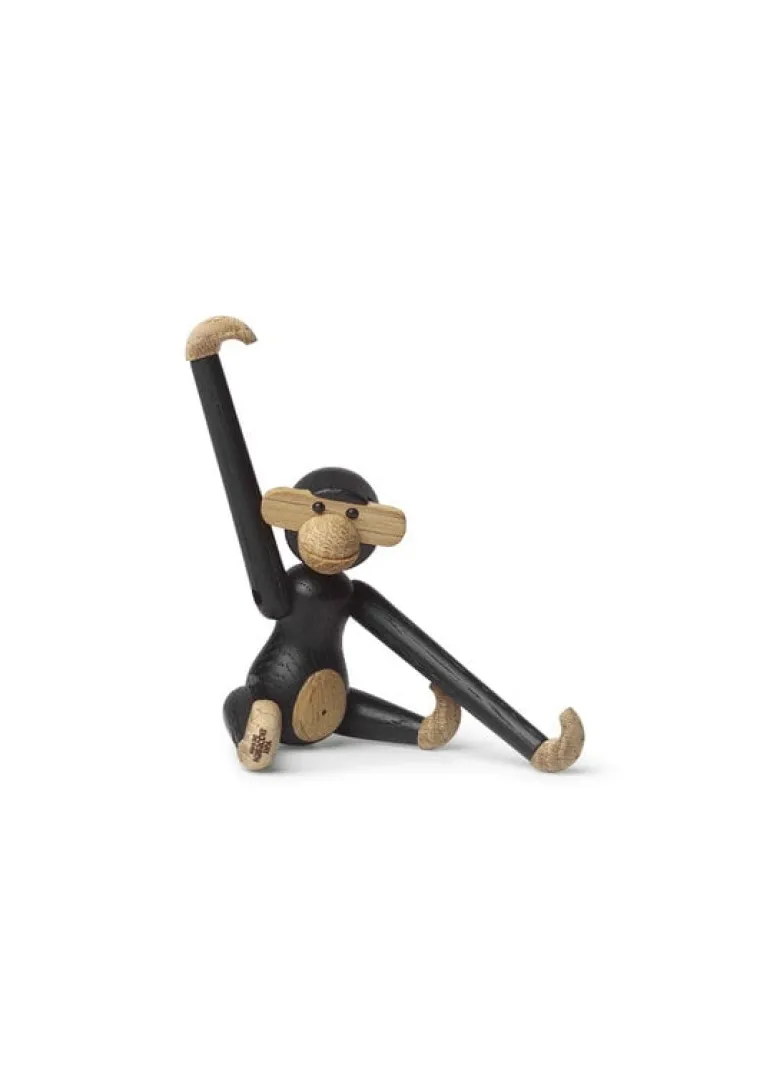 Kay Bojesen Denmark Wooden Monkey, mini, dark stained oak