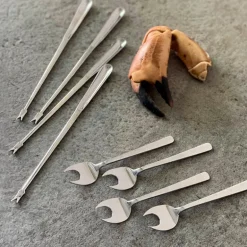 Kay Bojesen Grand Prix seafood set, 8 pcs, polished stainless steel