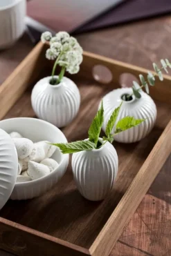 Kähler Hammershøi miniature vases, 3 pcs, white