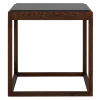 Klassik Studio Cube table, smoked oak - grey marble