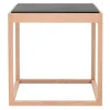 Klassik Studio Cube table, soaped oak - grey marble