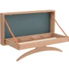 Klassik Studio The Hanger coat rack, soaped oak - grey blue