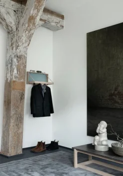 Klassik Studio The Hanger coat rack, soaped oak - grey blue