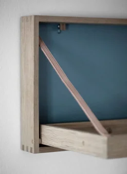 Klassik Studio The Hanger coat rack, soaped oak - grey blue