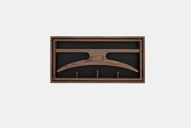 Klassik Studio The Hanger coat rack, smoked oak - matt black