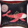 Klaus Haapaniemi & Co. Cosmic Whale with Red Planet cushion cover, silk