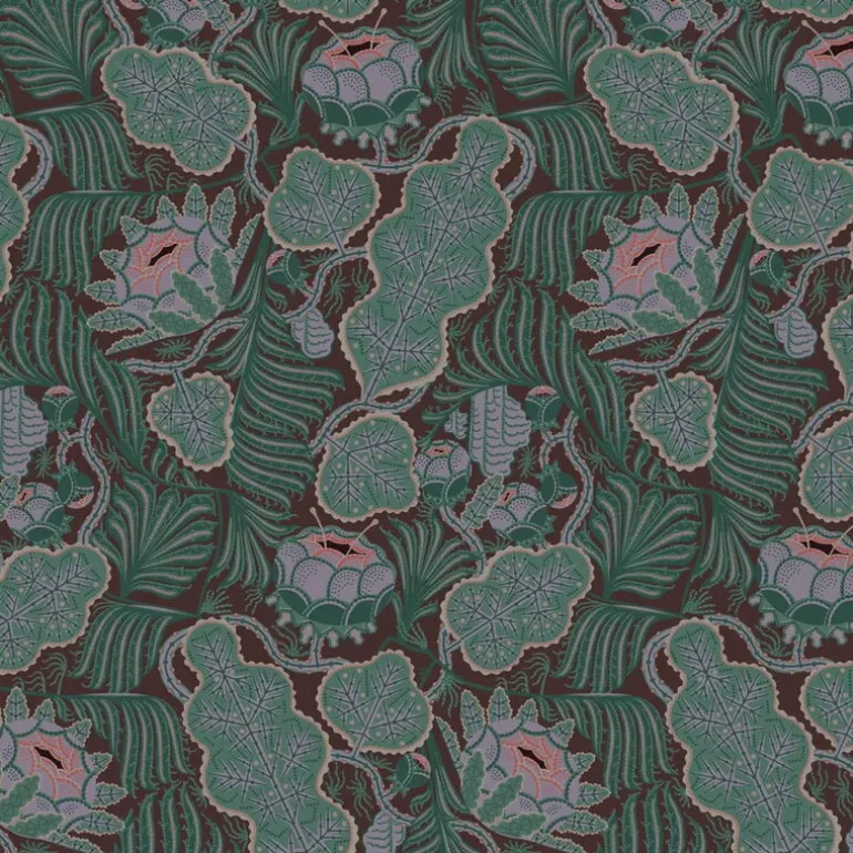 Klaus Haapaniemi & Co. Iceflower Brown wallpaper, uncoated