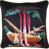 Klaus Haapaniemi & Co. Pheasants and Rhubarbs cushion cover, silk