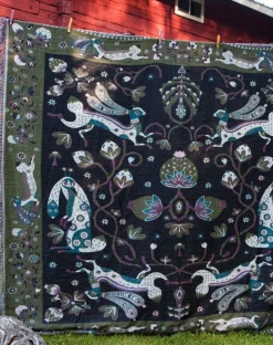 Klaus Haapaniemi & Co. Rabbit throw, 180 x 200 cm, forest