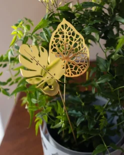 Klong Brass Leaves Water ornamental plant support, 2 pcs