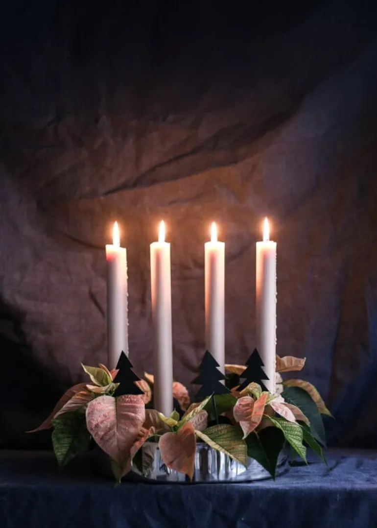 Klong Jubel Advent candleholder/vase, stainless steel