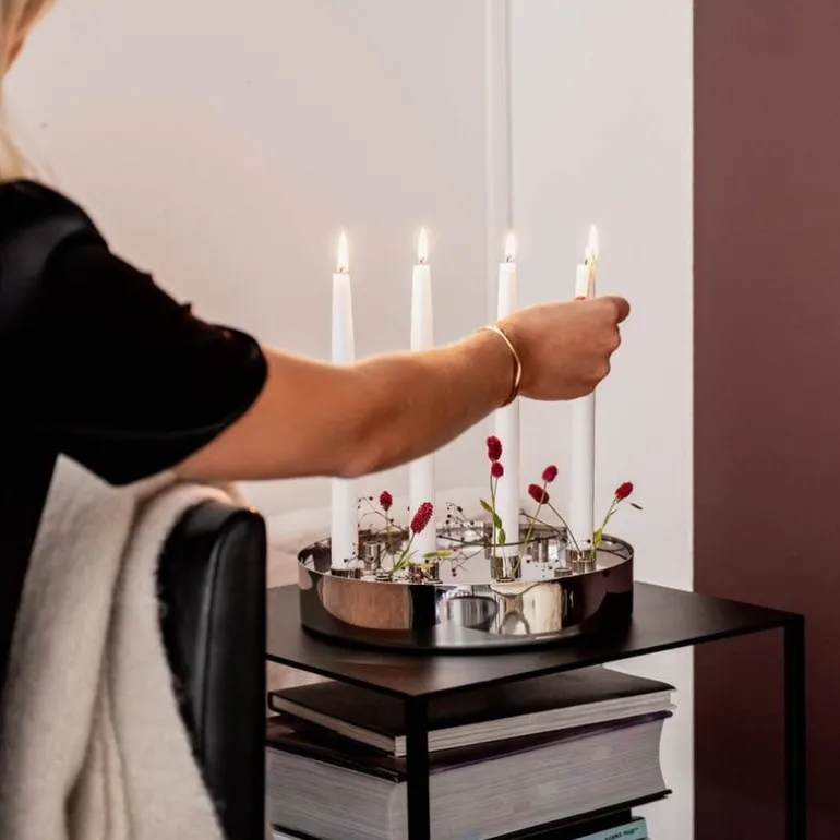 Klong Jubel Advent candleholder/vase, stainless steel