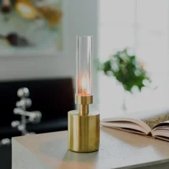 Klong Patina oil lamp, mini, brass