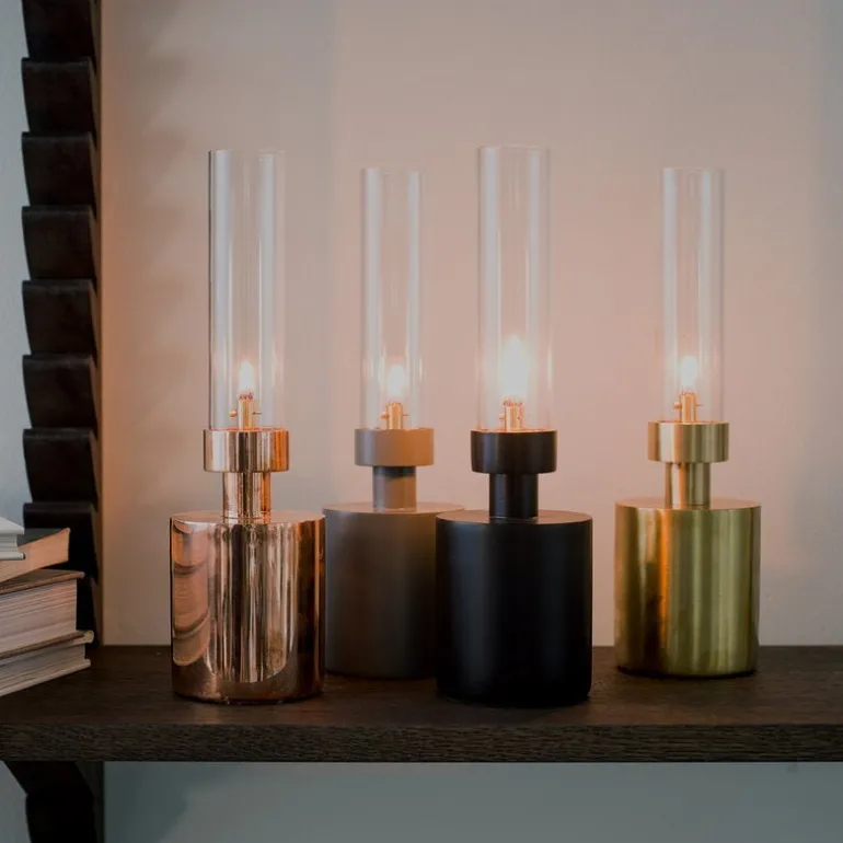 Klong Patina oil lamp, mini, brass