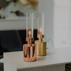 Klong Patina oil lamp, mini, brass