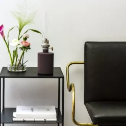 Klong Patina oil lamp, small, dark red