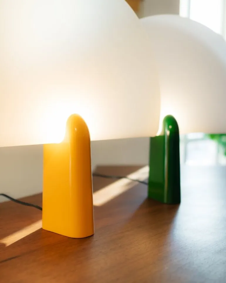 Klong Pavo table lamp, yellow