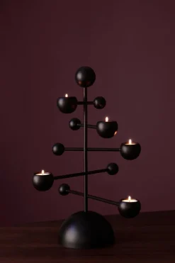 Klong Teluria candleholder, black