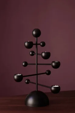 Klong Teluria candleholder, black