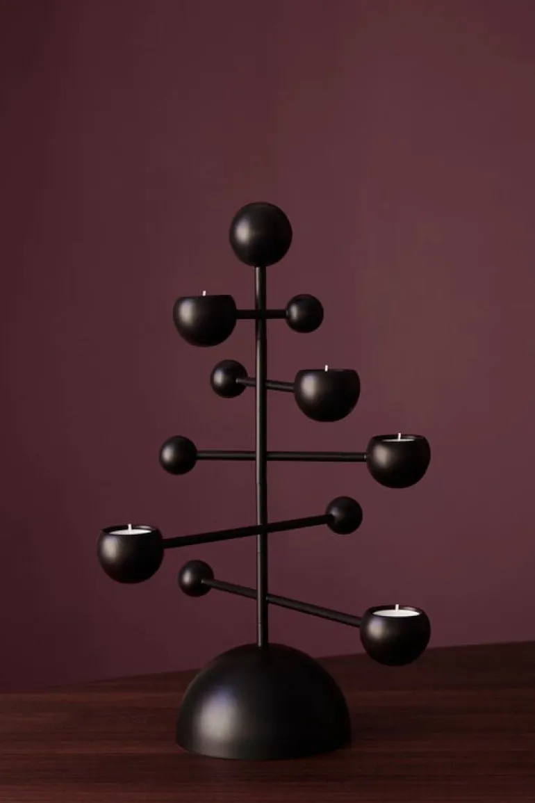 Klong Teluria candleholder, black