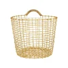 Korbo Bin 16 wire basket, brass