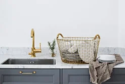 Korbo Classic 35 wire basket, brass