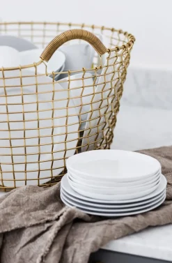 Korbo Classic 35 wire basket, brass