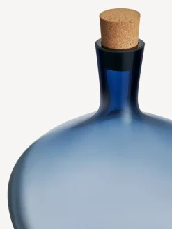 Kosta Boda Bod bottle, 295 mm, midnight blue - cork