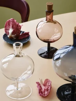 Kosta Boda Bod bottle, 295 mm, midnight blue - cork