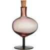 Kosta Boda Bod bottle, 230 mm, burgundy - cork