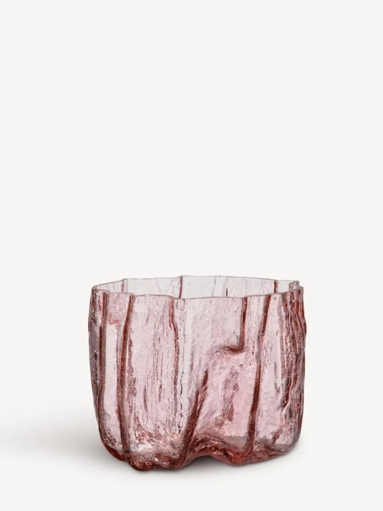 Kosta Boda Crackle vase, 175 mm, pink