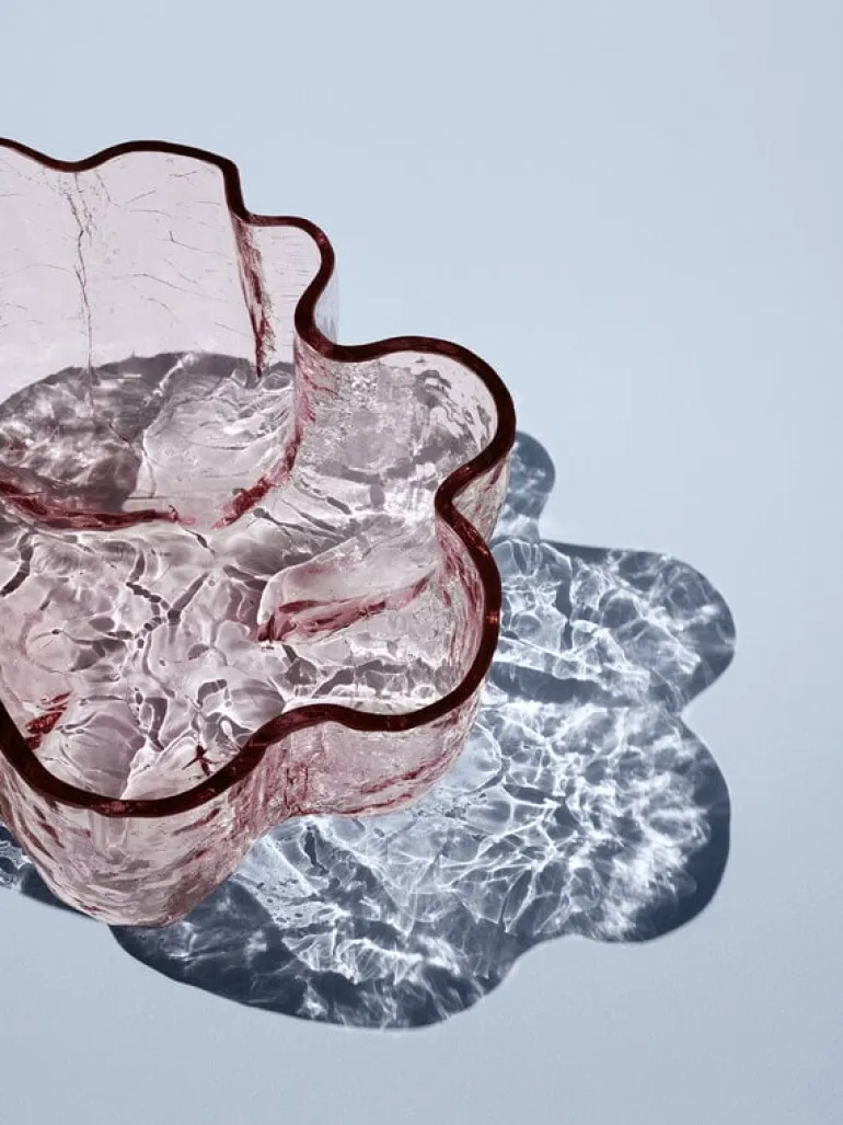 Kosta Boda Crackle vase, 175 mm, pink