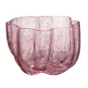 Kosta Boda Crackle votive, 58 mm, pink
