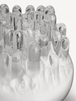 Kosta Boda Polar votive candle holder, 190 mm, white