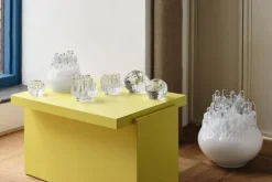 Kosta Boda Polar votive candle holder, 190 mm, white