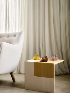 Kosta Boda The Rock votive, 91 mm, yellow