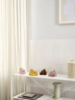 Kosta Boda The Rock votive, 91 mm, yellow