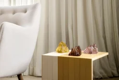 Kosta Boda The Rock votive, 91 mm, yellow