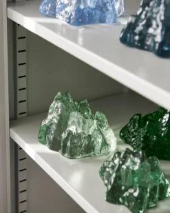 Kosta Boda The Rock votive, 91 mm, blue green