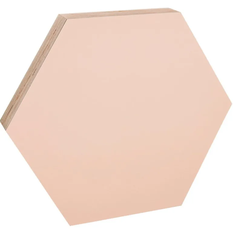 Kotonadesign Noteboard hexagon, 52,5 cm, powder