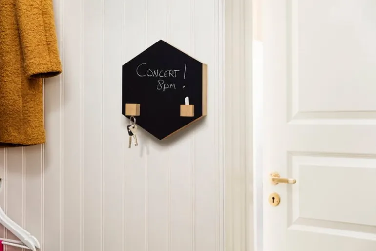 Kotonadesign Noteboard hexagon, 26 cm, powder