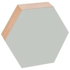 Kotonadesign Noteboard hexagon, 26 cm, light grey