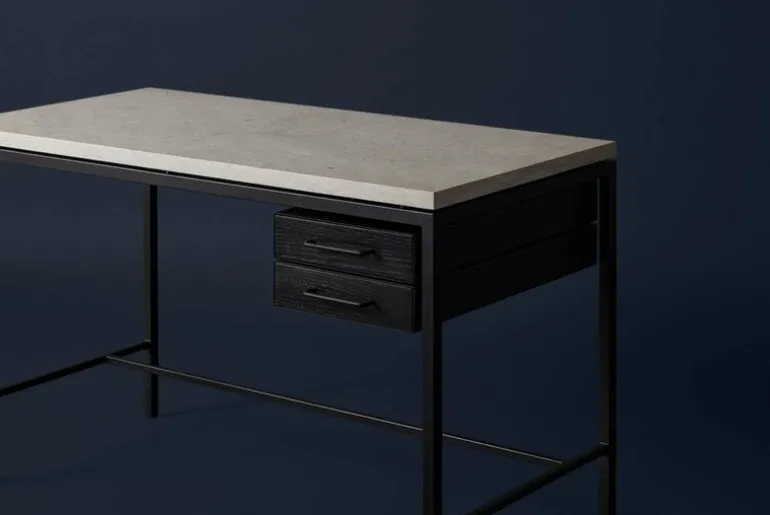 Labofa Heritage 65 desk, 2 drawers, thala - black